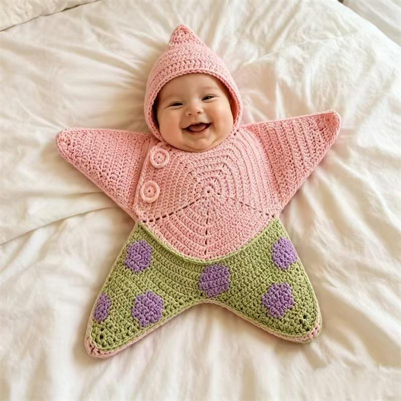 Cozy Haven Knitted Starfish Baby Suit